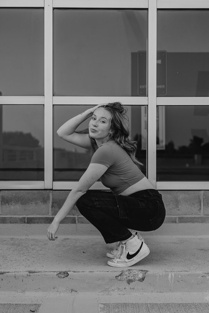 parking garage photoshoot poses and outfits