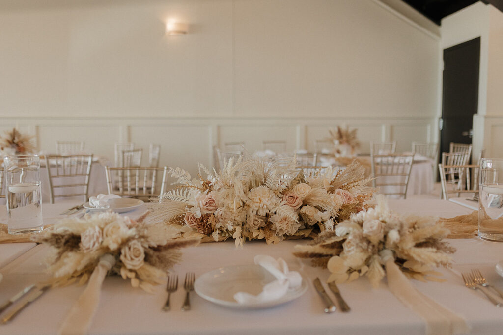 boho wedding table decor indoor wedding reception