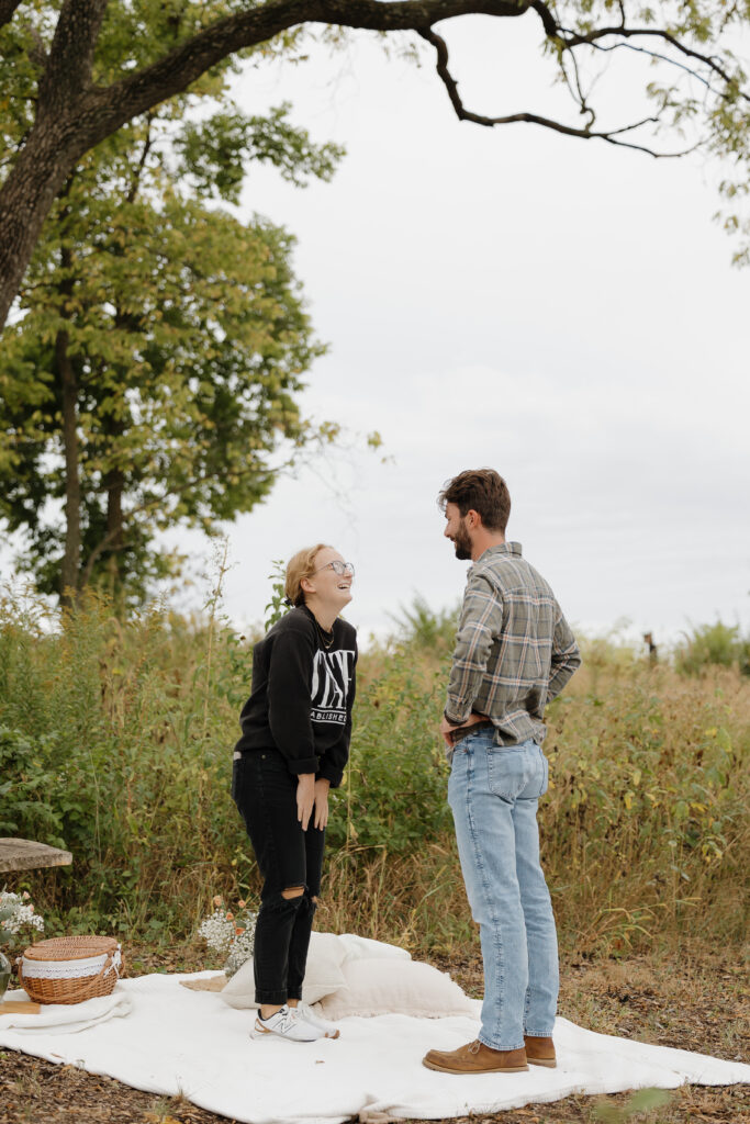 iowa proposal photos candid and romantic