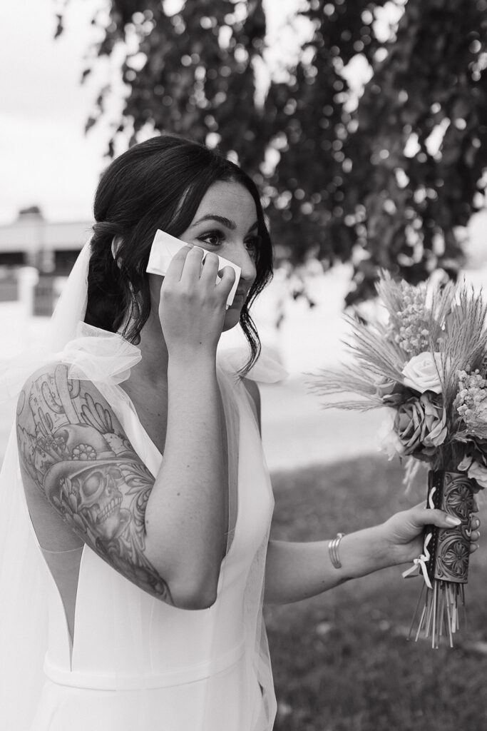 private vows between bride and groom before ceremony