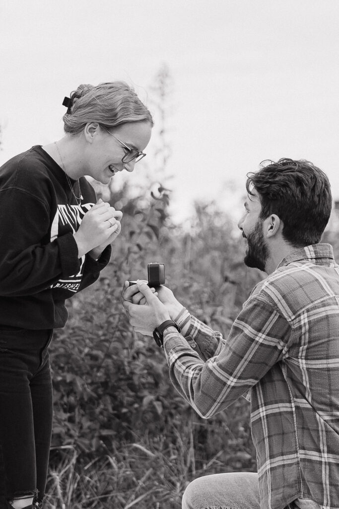 picnic proposal photoshoot in ames iowa