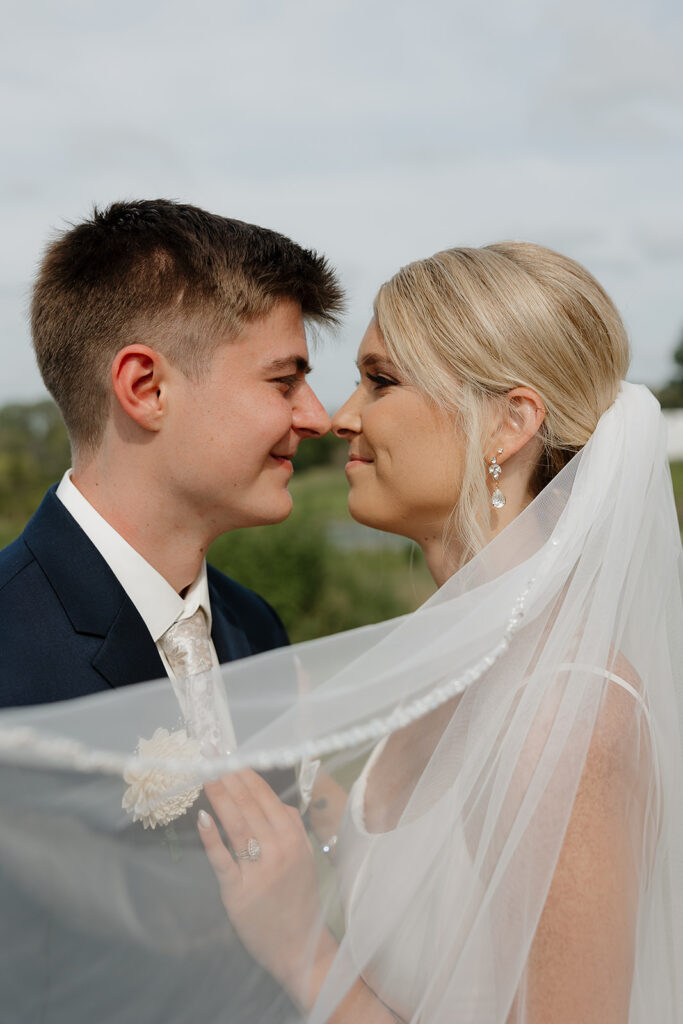 wedding photos under the veil