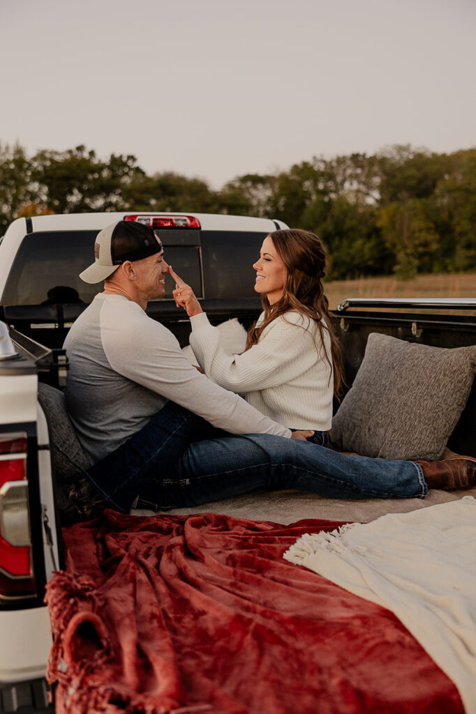 truck engagement photos western engagement photos