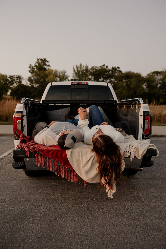 truck engagement photos western engagement photos