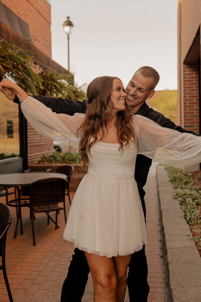 documentary style engagement photo poses