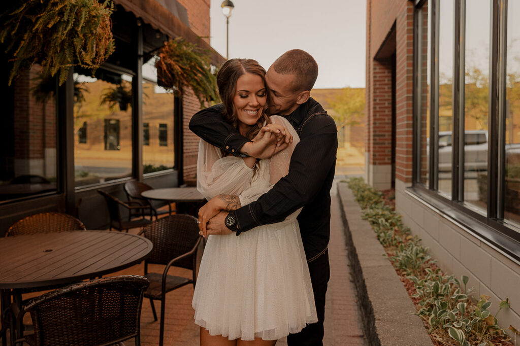 documentary style engagement photo poses