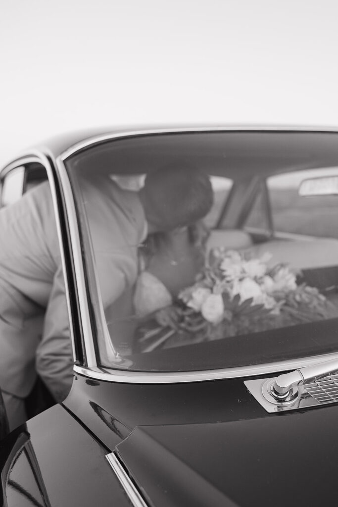 golden hour bride and groom portraits outdoors