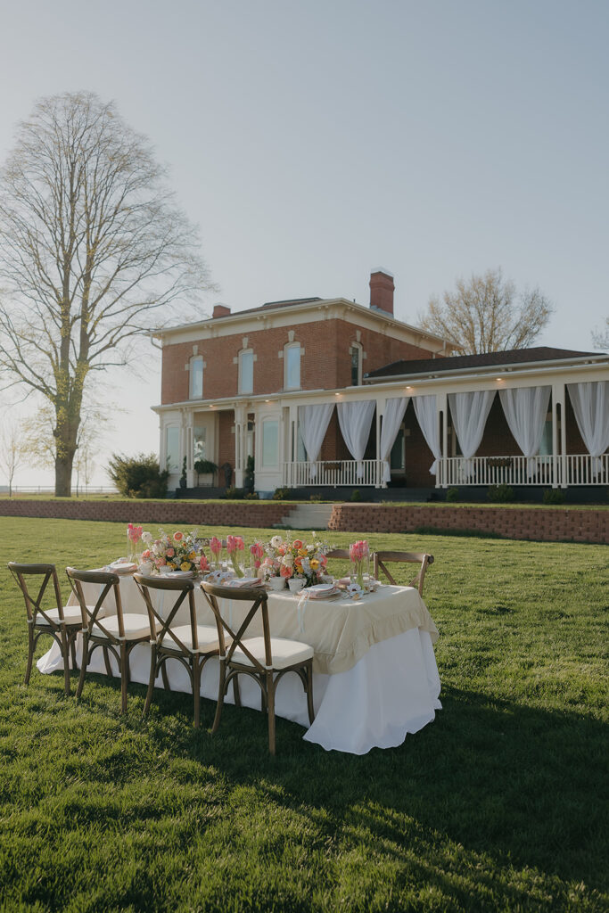 bright spring florals wedding decor country charm wedding decor