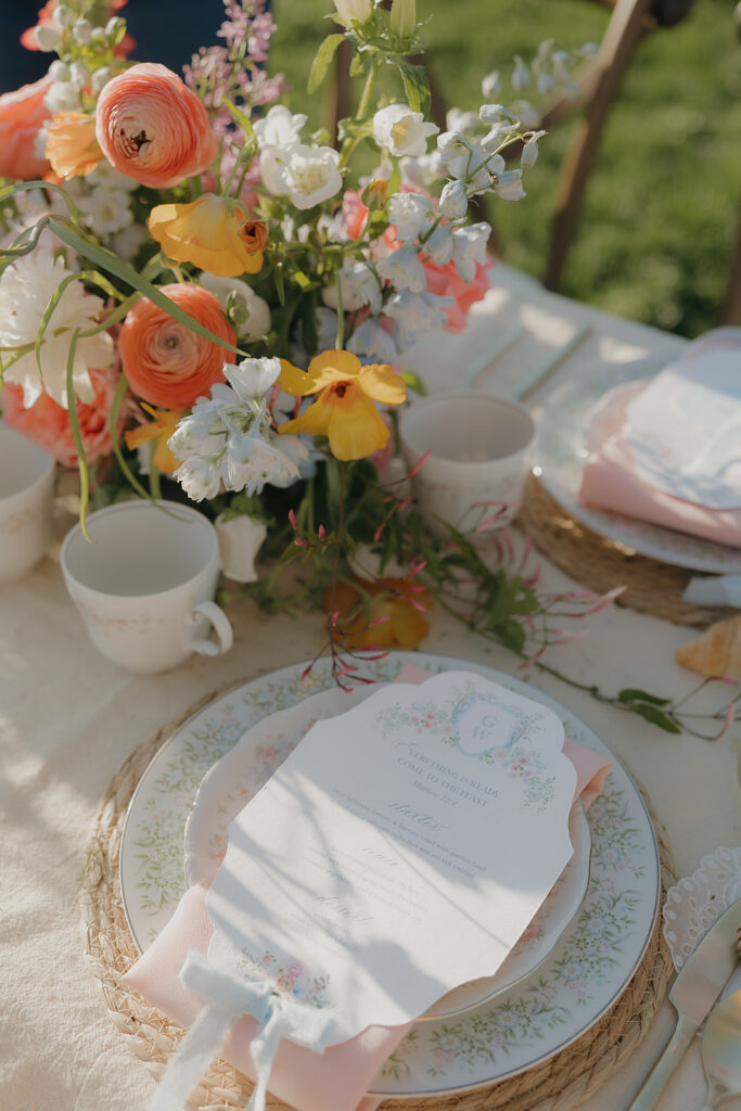 bright spring florals wedding decor country charm wedding decor