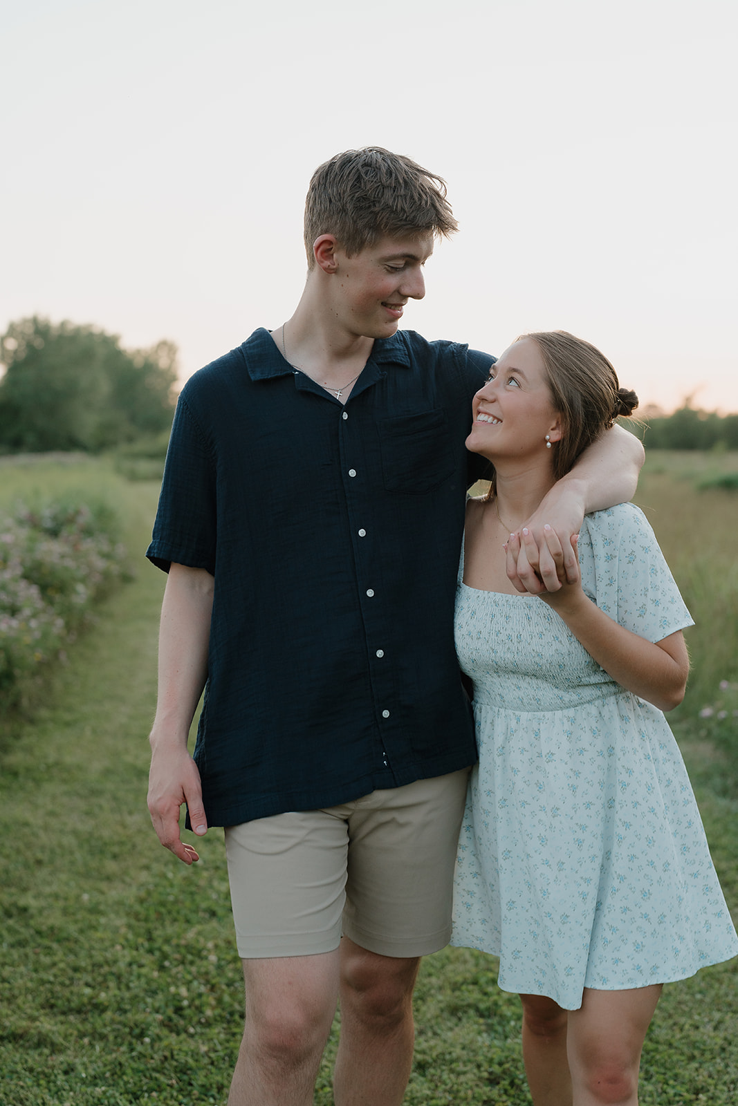 Unique Engagement Photo Locations in Iowa: A City + Nature Session in Ames