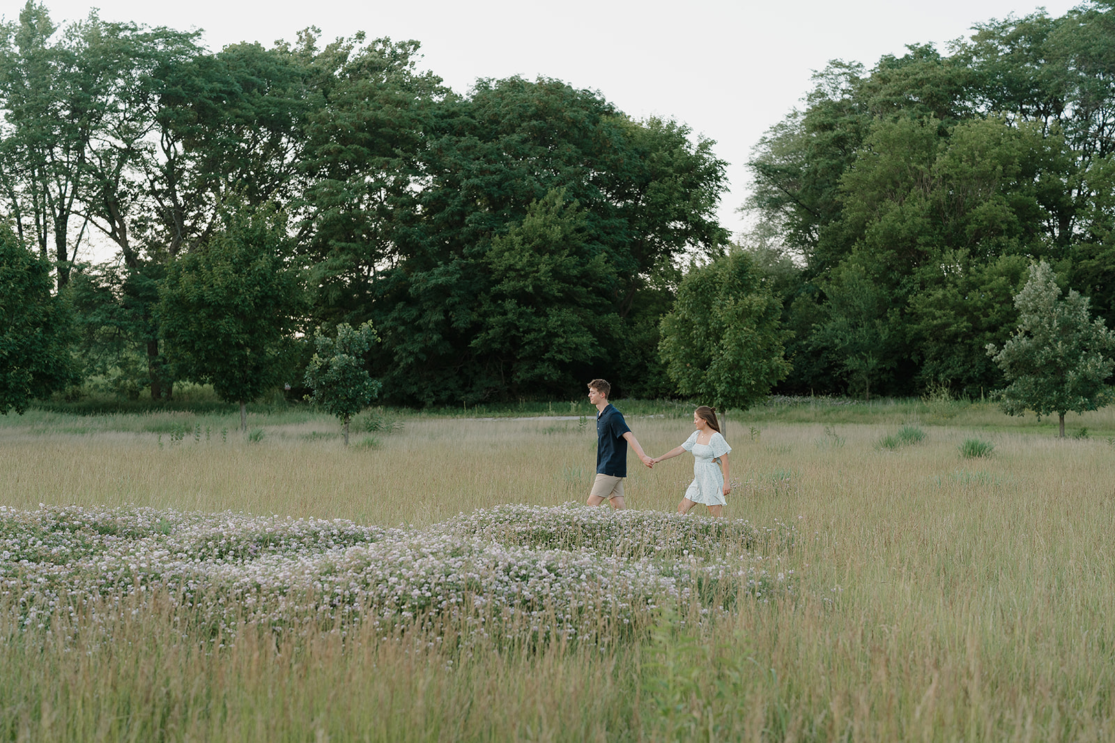 Unique Engagement Photo Locations in Iowa: A City + Nature Session in Ames