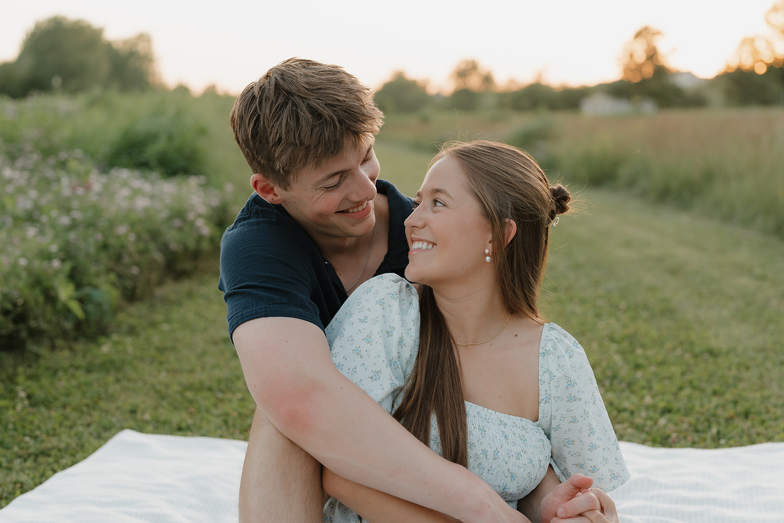 Unique Engagement Photo Locations in Iowa: A City + Nature Session in Ames