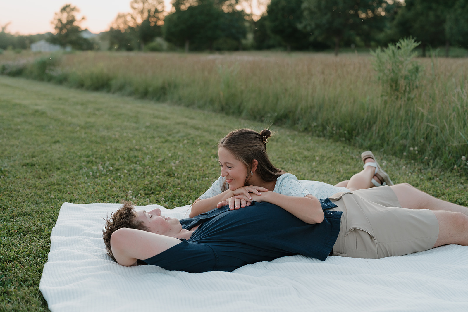 Unique Engagement Photo Locations in Iowa: A City + Nature Session in Ames